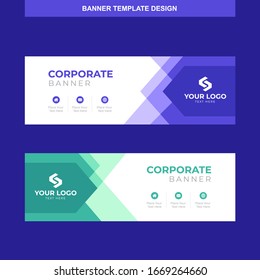 Banner Vector Template Background Modern Web Design Horizontal