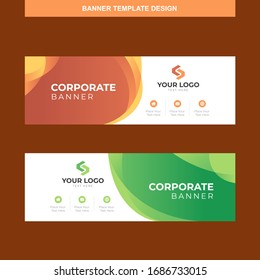 Banner Vector Template Background Modern Web Design Horizontal