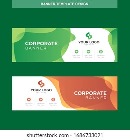 Banner Vector Template Background Modern Web Design Horizontal