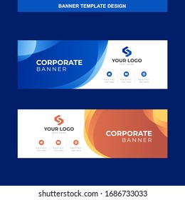 Banner Vector Template Background Modern Web Design Horizontal