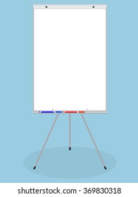 Banner vector white board. Blank empty board, business billboard, poster advertising, whiteboard display. Vector art abstract unusual fashion illustration