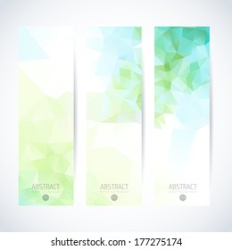 banner vertical abstract background header design footer green water layout straight banner vector set where you can choose what fits excellent your project banner vertical abstract background header