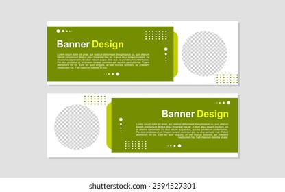 Banner a vibrant green and yellow banner design.