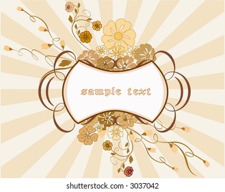 Banner vintage background - Vector