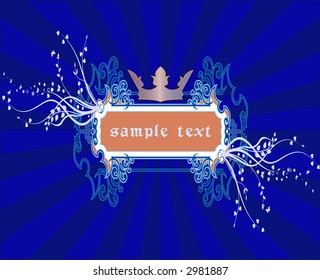 Fondo vintage de banner - ilustración vectorial