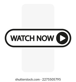 banner watch now. Online banner. Web banner. Vector illustration.