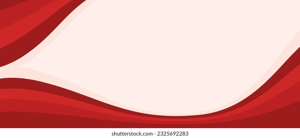 fondo blanco rojo de la ola del cartel