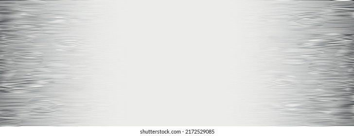 Banner with wavy, curves lines. Optical art background. Wave design black and white. Vector illustration. Digital image with a psychedelic stripes.