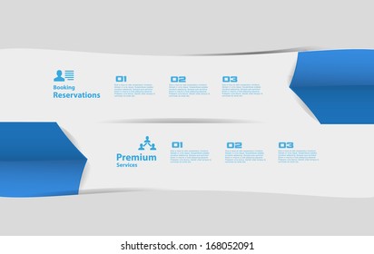 Banner. Web design, infographics. Number options 