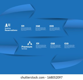 Banner. Web design, infographics. Number options 