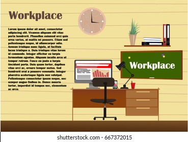 banner for web design. Office theme