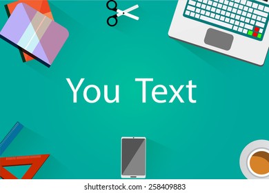 Banner for web present blue sea background.