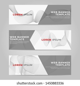 Banner web template design, background abstract design