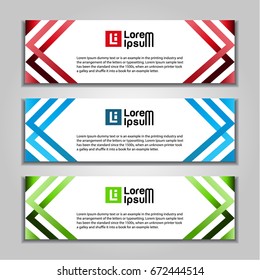 banner website abstract design template.