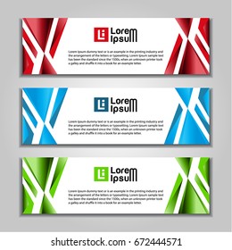 banner website abstract design template.