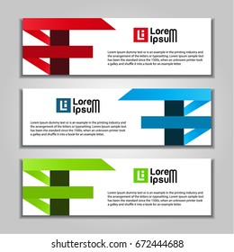 banner website abstract design template.