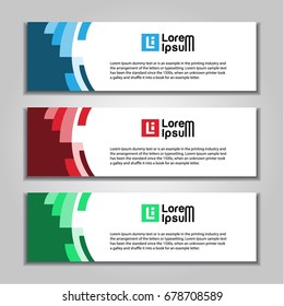 banner website design template.