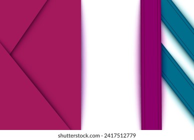 Banner website template, abstract background, web design graphic elements. Purple and blue geometric shapes background, paper cut, background design with shadow elements, paper cut design