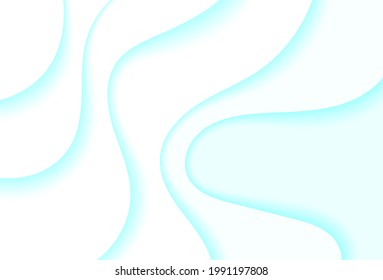 Banner white blue paper cut style, clean, fresh, medical, for an inscription. Background, backdrop, banner.