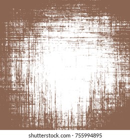 banner white stain paint brown brush. vintage effect with noise and grain. poster white spot abstract. coffee dust. background pattern for design. chocolate grunge texture template. eps10 illustration