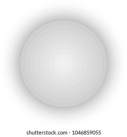 Banner white target. Abstract poster white circle with a shadow.  The mesh effect. White symbol for design. eps10 vector illustration.