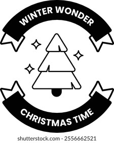 A banner for Winter wonderland christmas time