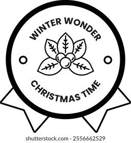 A banner for Winter wonderland christmas time