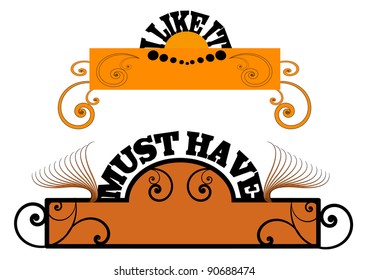 banner wit I like it and Must have