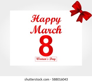 Banner for Women's Day, vector 