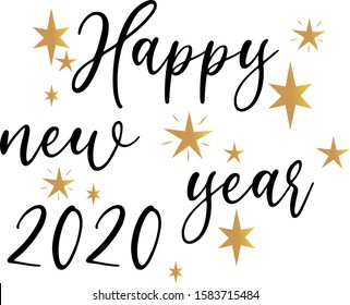 banner words happy new year