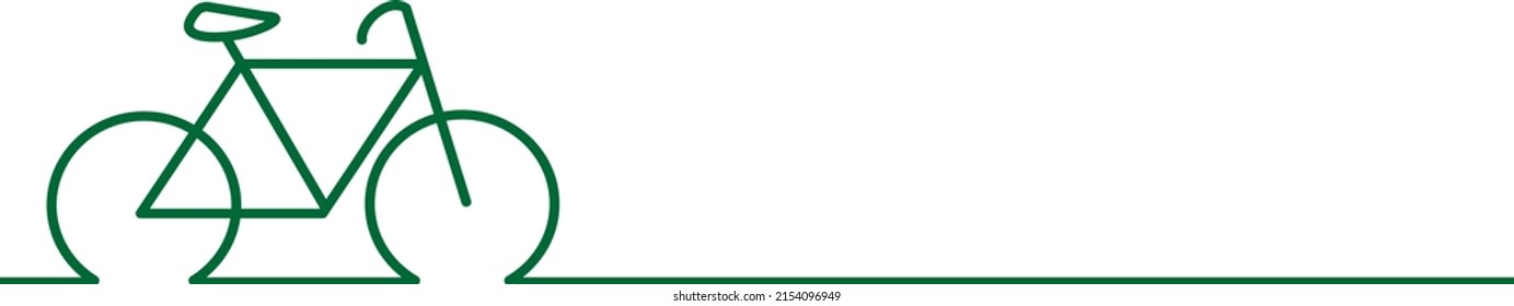 Banner World Bicycle day race tour. Sport icon Cyclist. vector bike. Mountain bike. Bicycle race tour. Sport icon. Funny vector bike. Finish symbol Line pattern logo green