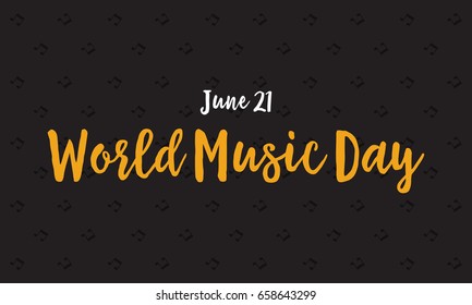 Banner of world music day celebration