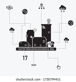 Banner for world telecommunications day, event in may