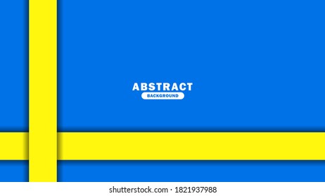 banner yellow and blue background Vector illustration, Abstract Background template, Simple Background