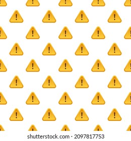 Banner With Yellow Scam Alert Pattern. Attention Sign. Cyber Security Icon. Caution Warning Sign Sticker. Flat Warning Symbol. Vector Stock Illustration.