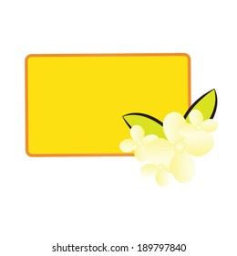 Banner yellow vector.