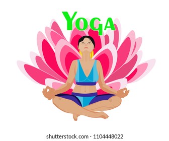 Banner yoga girl