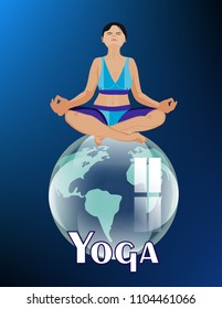 Banner yoga girl