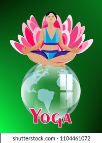 Banner yoga girl