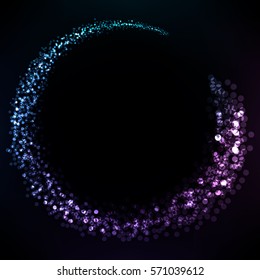 Banner.Circle of glare (purple blue)