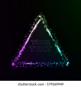 Banner.fantastic triangle(colorful,blue,purple,green,glare)