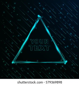 Banner.fantastic triangle(light-green,the background of the lines)