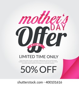 Banner,flyer or poster of Mother's Day,sale shopping bag background.