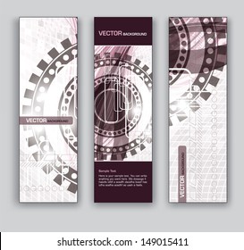 Banners. Abstract Designs. Eps10.