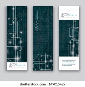 Banners. Abstract Designs. Eps10.