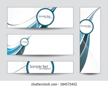 Banners. Abstract Vector Designs. Eps10.