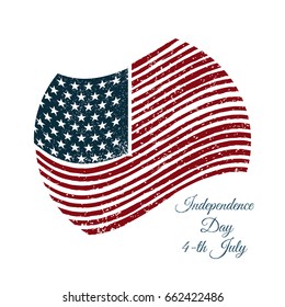 Banners with american flag rertro design eps 10 card vector