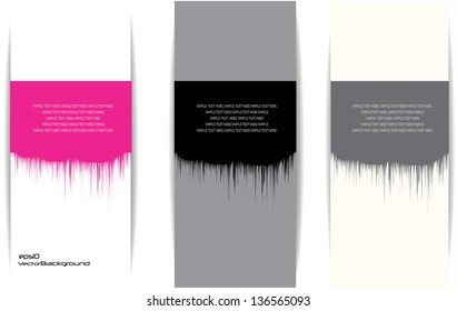 banners, artistic background, simple design