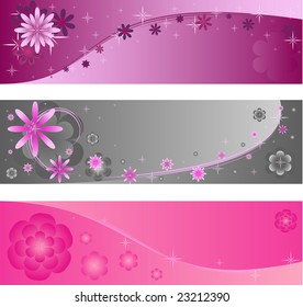Banners, backgrounds for your own text, isolated on the white
