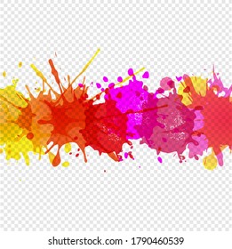 Banners Blobs Poster Isolated Transparent Background, Vector Illustration